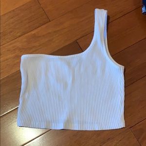 One shoulder cropped top